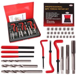 Set pentru reparat filete Technic SK2019, trusa 88 piese, M6 M8 M10