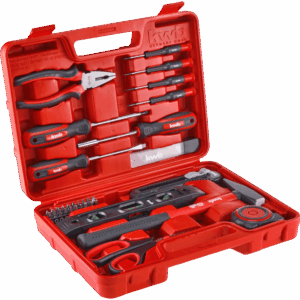 Trusa completa de unelte KWB 49370610, 35 piese, otel crom-vanadium