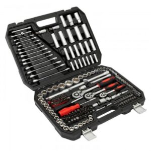 Trusa de scule profesionala 216 piese, TOOLS, chei tubulare, material Crom Vanadium