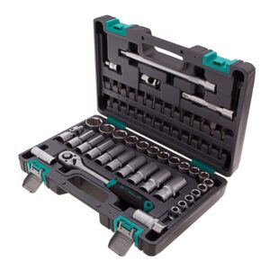 Trusa scule, 60 piese, 1/2", cutie din plastic// STELS