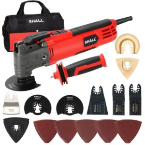 Unealta multifunctionala，Kit de instrumente multifunctionale oscilante de 500 W, Negru/Rosu